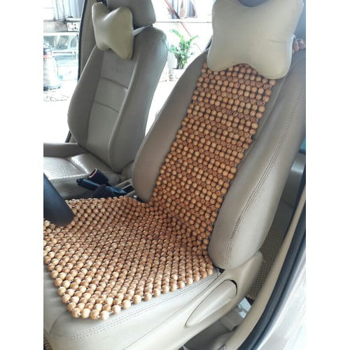 Lót ghế hạt gỗ không sơn dùng cho xe ô tô
