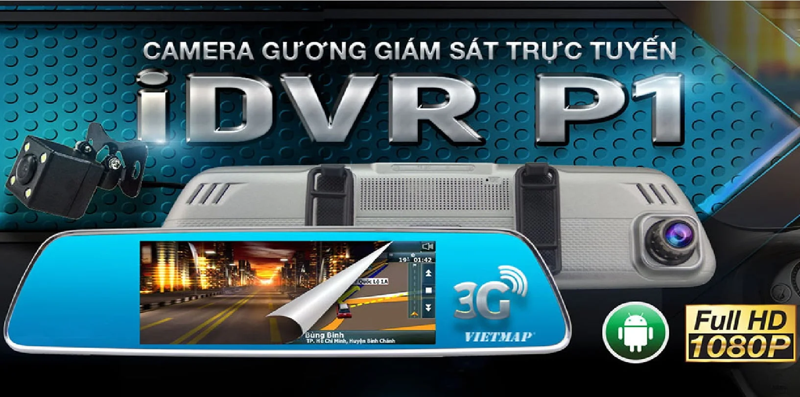 Camera hành trình Vietmap P1 - Camera hành trình dùng cho xe ô tô